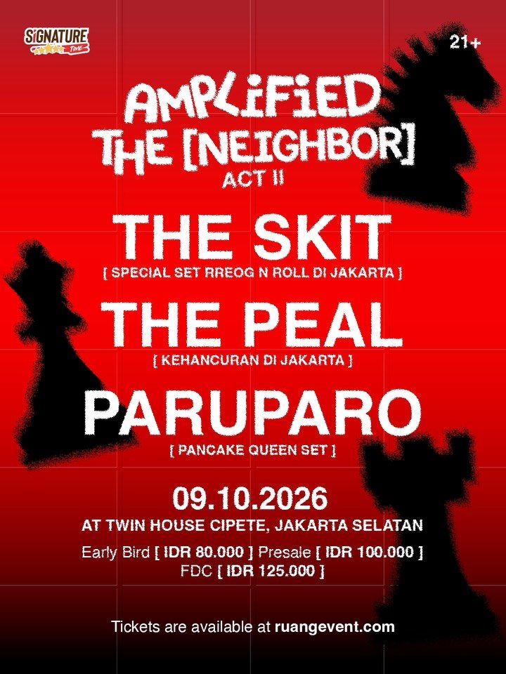 Amplified The Neighbor Act II event flyer